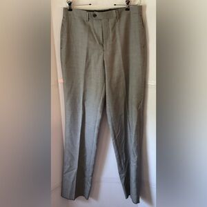 Paul Fredrick Black/grey houndstooth Dress Pants 34x38 unhemmed wool Gabardine